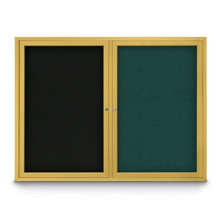 United Visual Products Corkboard, Pearl/White, 42" x 32" UV4035-WHITE-PEARL